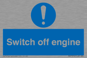 Switch off engine